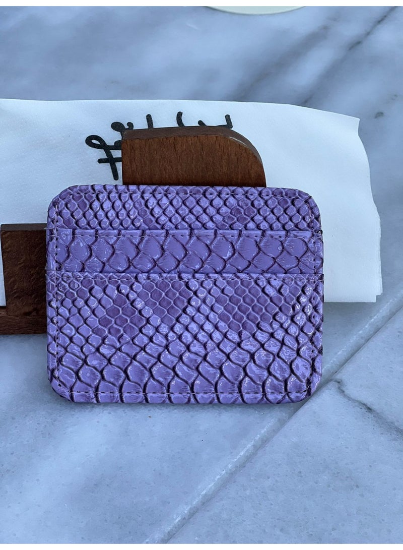 Slim Credit Card Holder Wallet,  Leather, Minimalist Design with Multiple Card Slots - Image 2