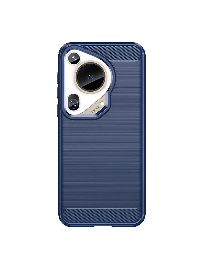 عام قم بتغطية هاتف Huawei Pura70 Ultra بغطاء من الكربون الألياف المصمم لامتصاص الصدمات، رفيع للغاية من TPU