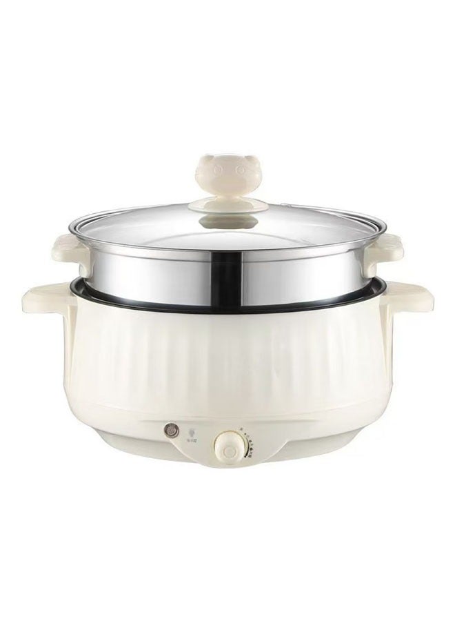 Hihonor Electric Cooker with Steamer & Non-Stick Pot - 2.7L Detachable 24cm Pan for 3-4 People, Adjustable Heat, Explosion-Proof Lid & Cool-Touch Handle, Dorm & Home Use  - Image 1