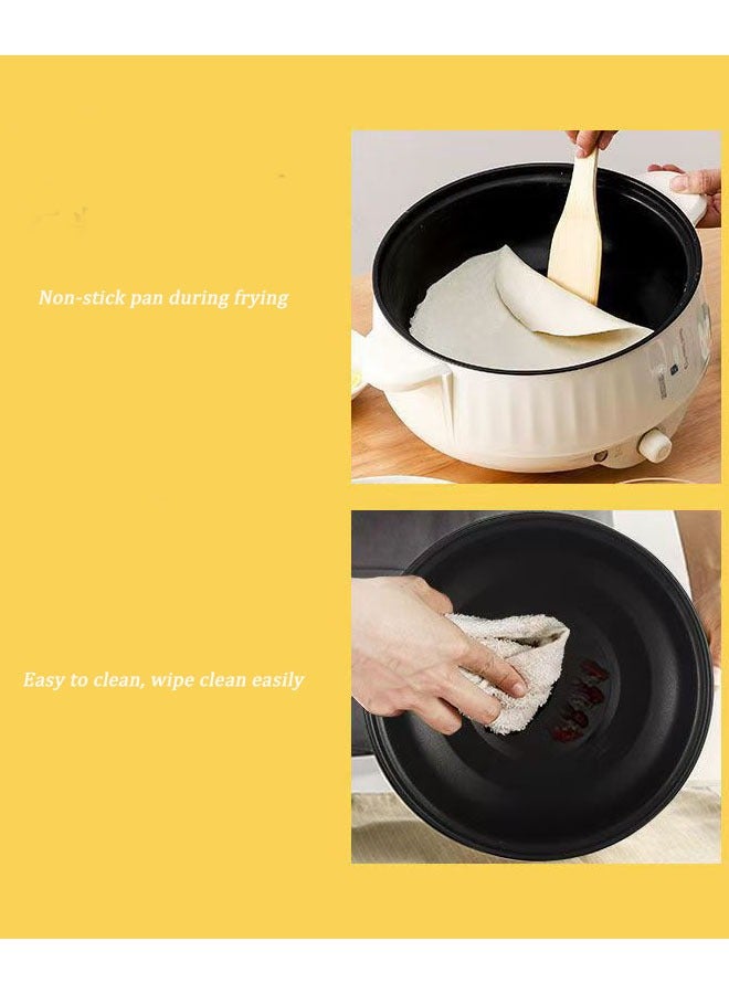 Hihonor Electric Cooker with Steamer & Non-Stick Pot - 2.7L Detachable 24cm Pan for 3-4 People, Adjustable Heat, Explosion-Proof Lid & Cool-Touch Handle, Dorm & Home Use  - Image 3