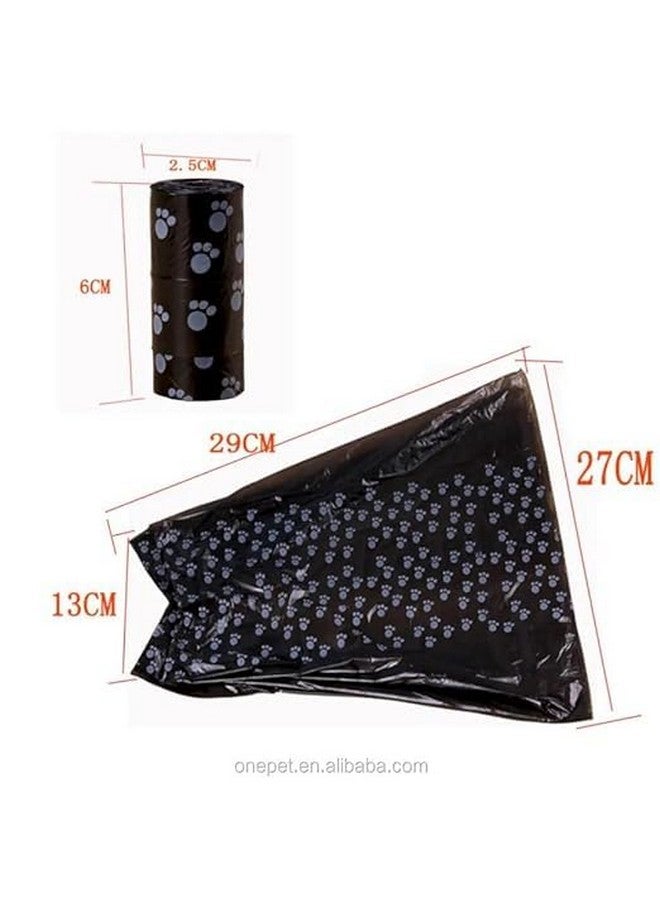 أكياس فضلات الحيوانات الأليفة سميكة للغاية وقوية ومضادة للتسرب مطبوعة عليها مخالب/عظام، من البلاستيك القابل للتحلل البيولوجي، عبوة من 5 لفات في عبوة واحدة، أكياس فضلات نفايات - متعددة الألوان (75 كيس فضلات) - Image 2