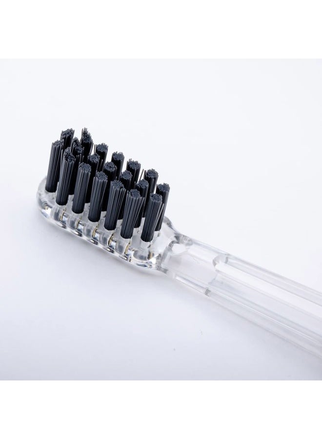 Soladey Ionic Toothbrush Replacement Brush Heads Refill, 4 Count -3 Row Honeycomb Point Bristle, Binchotan Charcoal and Silver Ions - Image 5