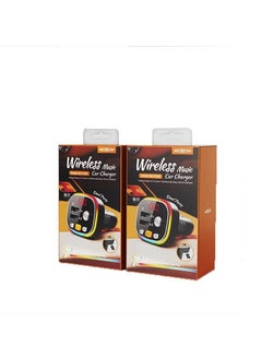 موكسوم MX-VC26 شاحن سيارة لاسلكي MP3 محول شحن سريع للسيارة محول بلوتوث لستيريو السيارة باللون الأسود  - Image 2