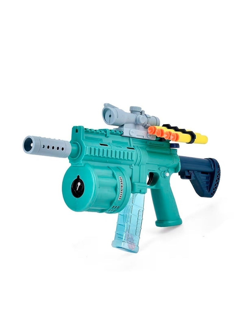 3-in-1 Kids Blaster Toy Gun | Shoots Foam Darts +  Bubble Blower with Sound Effects - Safe Action Toy Age 3+ - Image 4