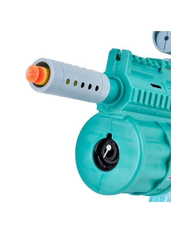 3-in-1 Kids Blaster Toy Gun | Shoots Foam Darts +  Bubble Blower with Sound Effects - Safe Action Toy Age 3+ - Image 3