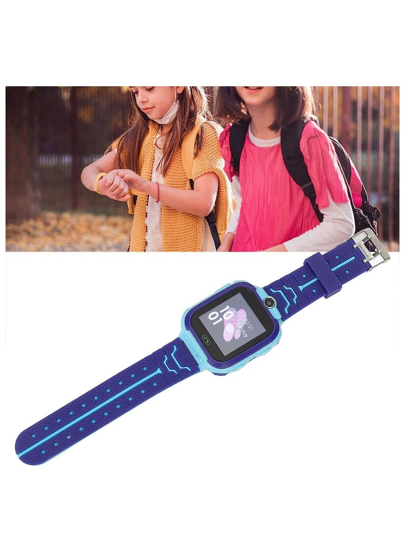 Smart Watch official - Q12 Smart Watch Kid Smartwatches Baby Watch with 1.44 Inches Waterproof Voice Chat Finder tracker and Anti Lost Monitor (Blue) - Image 4