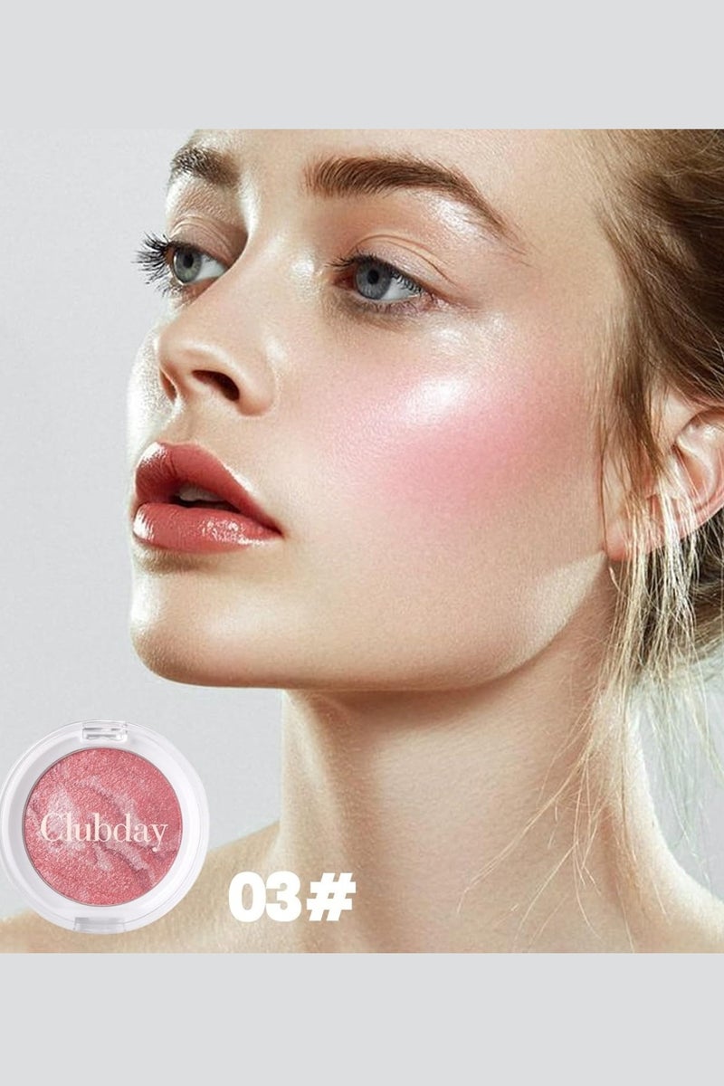 كلوبداي هايلايتر، أحمر خدود، مزج رخامي ومشرق، لمعان يدوم طويلاً يمتزج بسلاسة وسهولة لجميع ألوان البشرة - Image 3