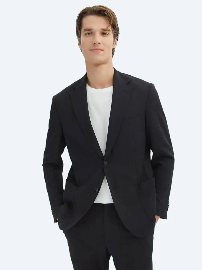 Kip Black Modern Fit Suit