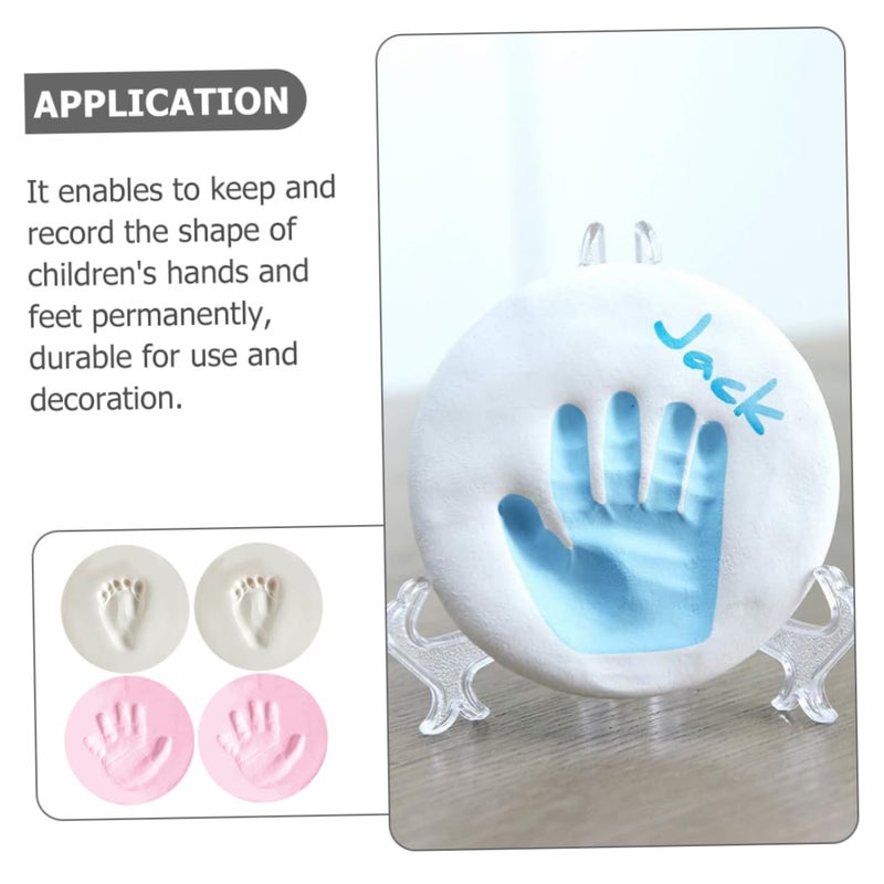 Big & small space compatible BESPORTBLE 4pcs Newborn Footprint Keepsake Handprint Holder for Shower Ornament for Mom Dad All-in-one local deliver plan Safe silicone build Global light sturdy raw material Various size alternatives Easy clean surface Trendy versatile build Multi-category warehouse equip Yearly optimized delivery route Water rust proof Individual group scene compatible Classic practical design All space matching look Integrated practical design Light & heavy use compatible General compatible design Long term use design Low wear optimized build Wet anti slip Varied size selections Storage & transit friendly Temp fluctuation resistant crafted quality Changing environment compatible Multi-market matching options Fault optimized construction - Image 5