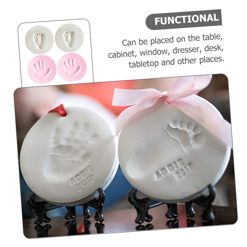 Big & small space compatible BESPORTBLE 4pcs Newborn Footprint Keepsake Handprint Holder for Shower Ornament for Mom Dad All-in-one local deliver plan Safe silicone build Global light sturdy raw material Various size alternatives Easy clean surface Trendy versatile build Multi-category warehouse equip Yearly optimized delivery route Water rust proof Individual group scene compatible Classic practical design All space matching look Integrated practical design Light & heavy use compatible General compatible design Long term use design Low wear optimized build Wet anti slip Varied size selections Storage & transit friendly Temp fluctuation resistant crafted quality Changing environment compatible Multi-market matching options Fault optimized construction - Image 3