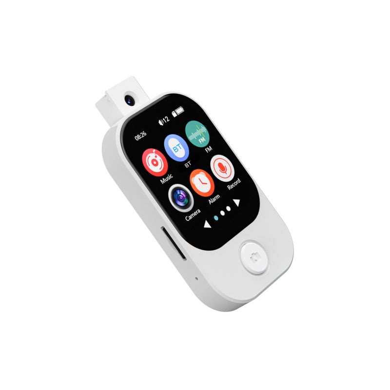 Touchscreen Mp3 Music Player: White 2.01" 240*296 Display - Built-In Camera High-Fidelity Sound Portable Mp4 Player for Kids Travel On-The-Go Entertainment - Image 4
