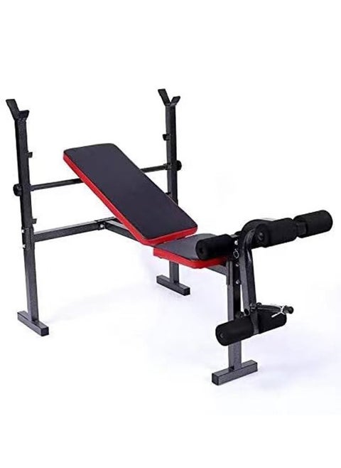 Multi-Position Foldable Weight Bench Press With Leg Developer