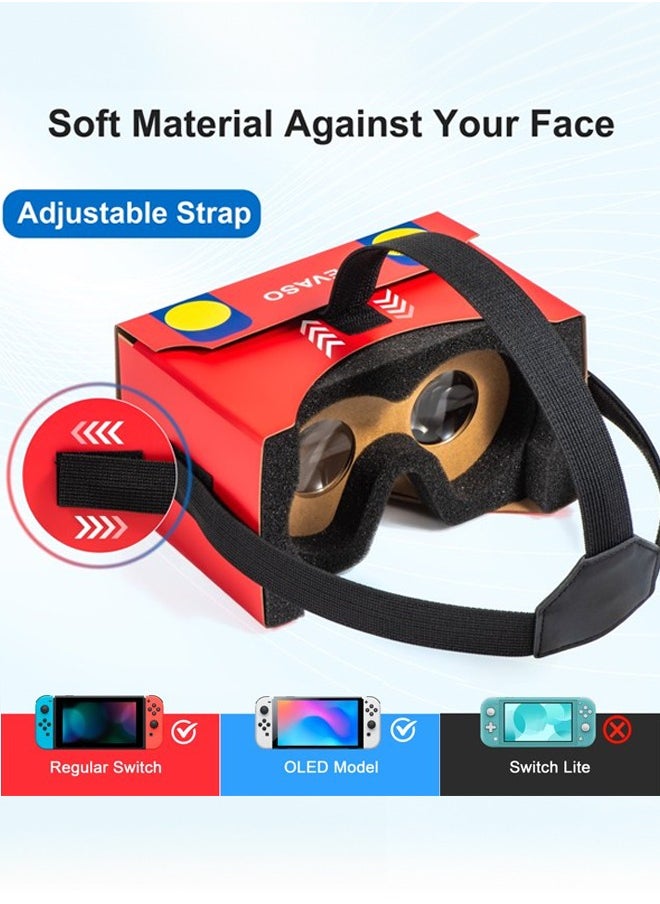 ديفاسو نظارات ثلاثية الأبعاد مخصصة لـ Switch إكسسوارات ألعاب نظارات الواقع الافتراضي  - Image 2