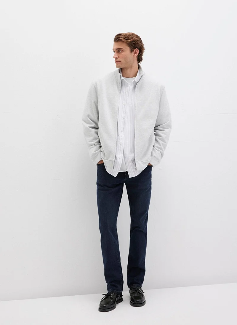 MAVI Full Zip Grey Sweatshirt