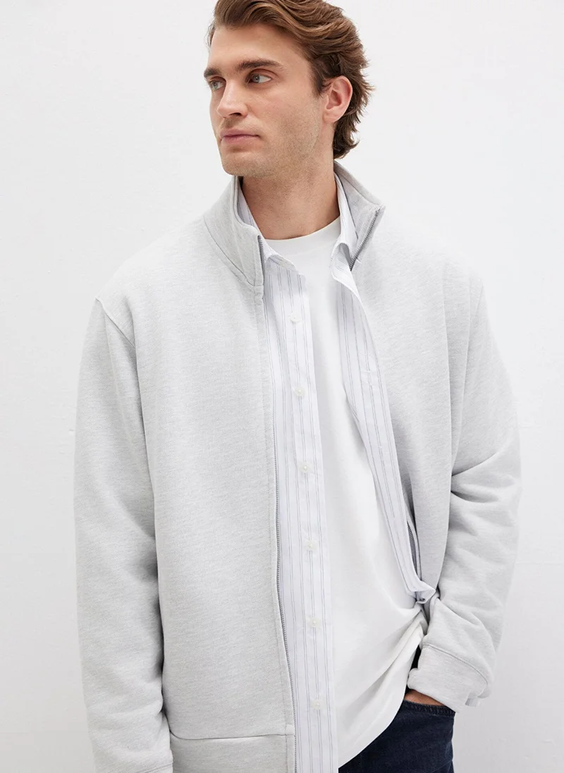 MAVI Full Zip Grey Sweatshirt