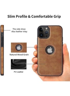 Generic iPhone 15 Pro Max Case,Thin Flexible Soft Grip Luxury Retro Cover for Men,Classic Anti Scratch Shockproof Phone Cases for iPhone 15 Pro Max(2023) 6.7" (Brown)  - Image 3