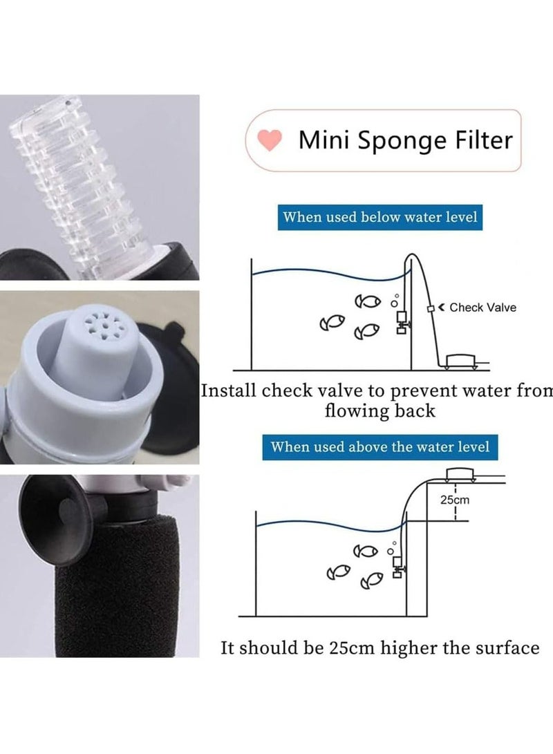 CMGTYYD Aquarium Filter, Sponge Filter Internal Aquarium Filter, Strength and Durable Biochemical Sponge Filters Aquarium Quiet Air Pump Filter for Small Fish Tank Shrimp Aquarium Hobbyist - Image 2