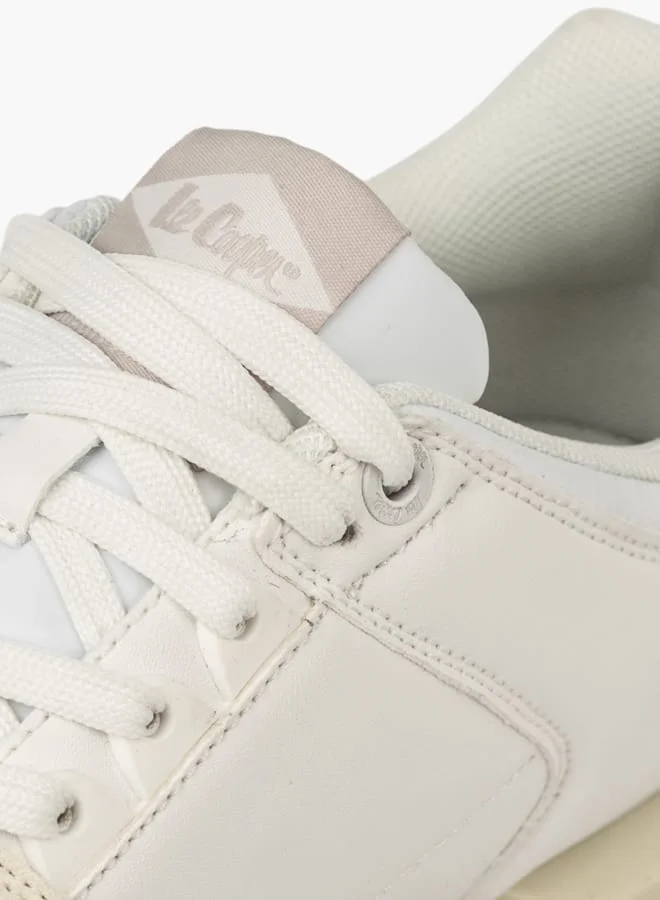 Lee Cooper Mens Panelled Sneakers With Lace-Up Closure