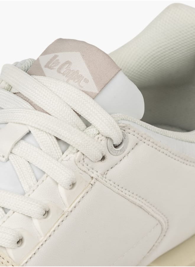 Lee Cooper Mens Panelled Sneakers With Lace-Up Closure  - Image 4