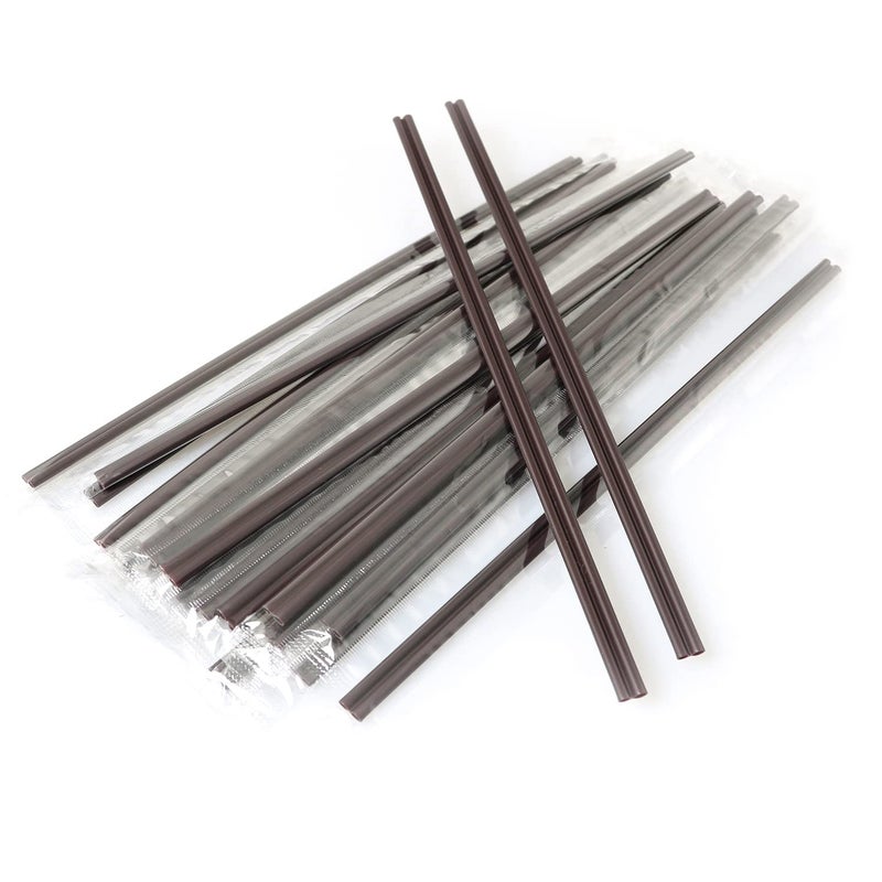 RLECS 100pcs Two Holes Coffee Stirrer Straw 2in1 Disposable Plastic Coffee Stir Sticks Coffee Stirrer Straw Birthday Wedding Party Drinking Cocktail Straws Supplies