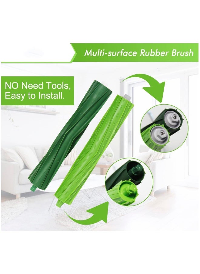 2 Set Replacement Parts Roller Brushes Compatible for Roomba E I and J Series J7 J7+ i7 i7+ i3 i4 i6 i6+ i8 i8+Plus E5 E6 E7 Vacuum Cleaner Accessories Replenishment Kit
