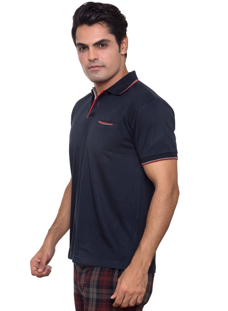 SANTHOME Men's Dry n Cool Polo Shirt for Office Gym Daily Use Comfort Wear  - Image 3