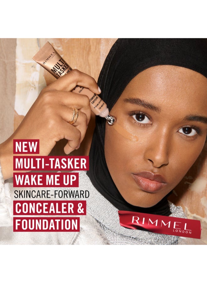 RIMMEL LONDON - Multi-Tasker Wake Me Up Concealer & Foundation - 100 - Mocha, 20ml - Image 1