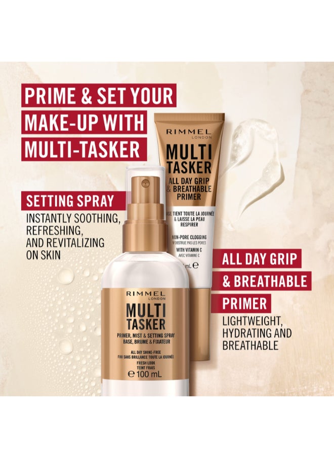 RIMMEL LONDON - Multi-Tasker Wake Me Up Concealer & Foundation - 100 - Mocha, 20ml - Image 1