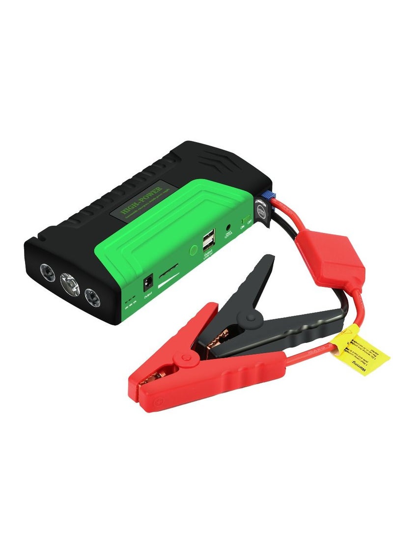 Generic Automobile Emergency Battery Booster Pack Power Bank with LED Flashlight Mobile Power Supply Car Jump Starter for Cars with LED Lighting Charging, 3-Bright Emergency Lights  - Image 3