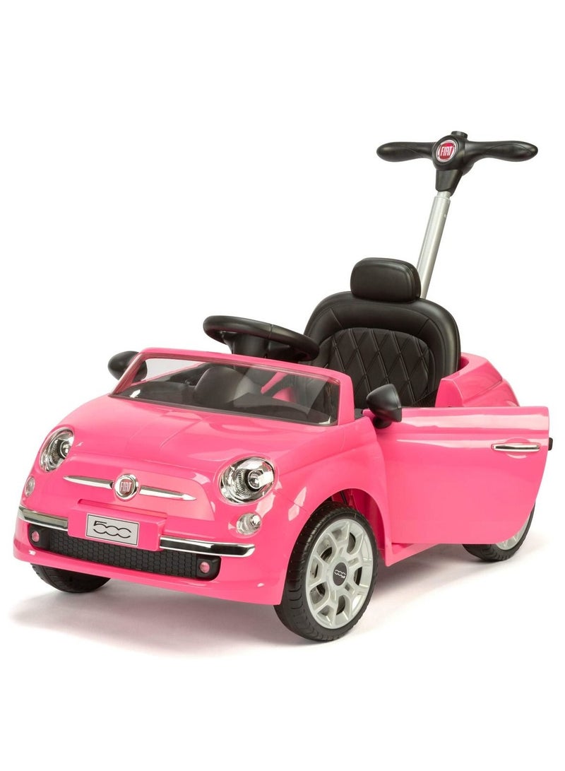 FIAT 500 Pushing Car - Pink - Image 1