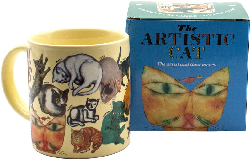 The Unemployed Philosophers Guild Artistic Cat Mug - Featuring Cats and Kittens from Famous Paintings Throughout Art History, Comes in a Fun Gift Box, 12 oz. - Image 1