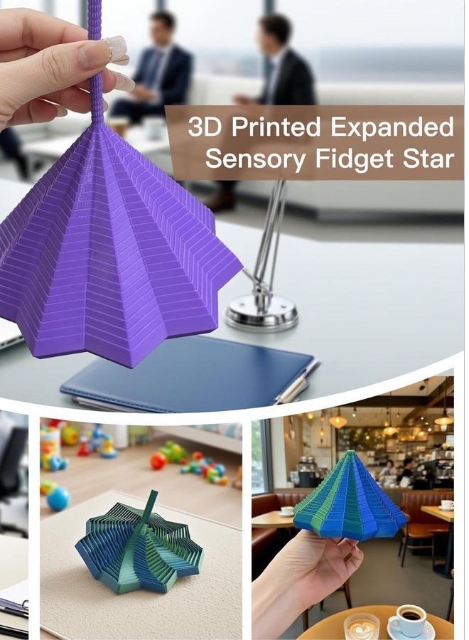 3D Printed Radish Tower - Spiral Optical Illusion Desk Toy & Handheld Fidget (Candy Colors, Medium) - Image 4