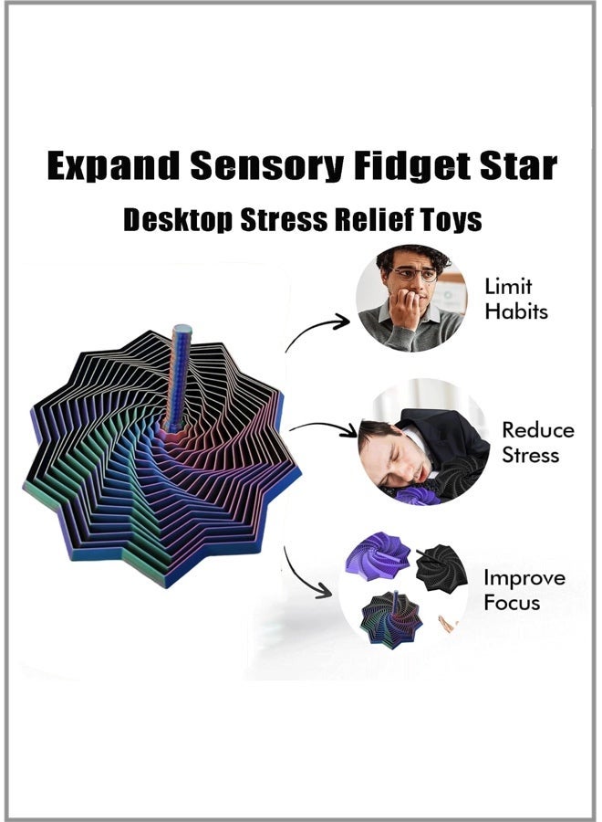 3D Printed Radish Tower - Spiral Optical Illusion Desk Toy & Handheld Fidget (Candy Colors, Medium) - Image 5