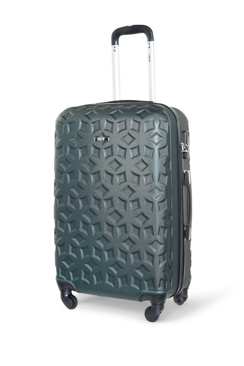 KTMC ABS Luggage 28 inches Checked Suitcases, KTMC-9191 Blackish Green - Image 1