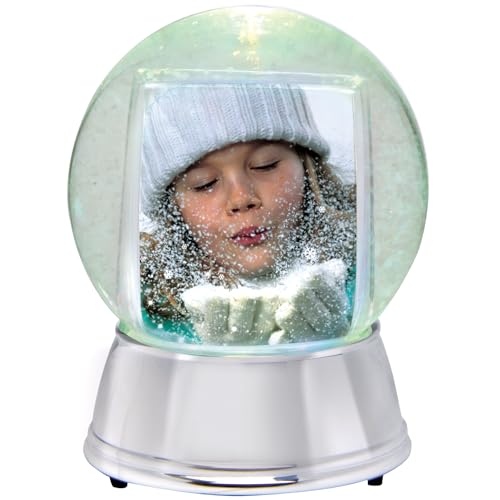 Neil Enterprises, Inc Neil Enterprises Inc. Large LED Light Up Photo Snow Globe w/Silver Base - Image 5