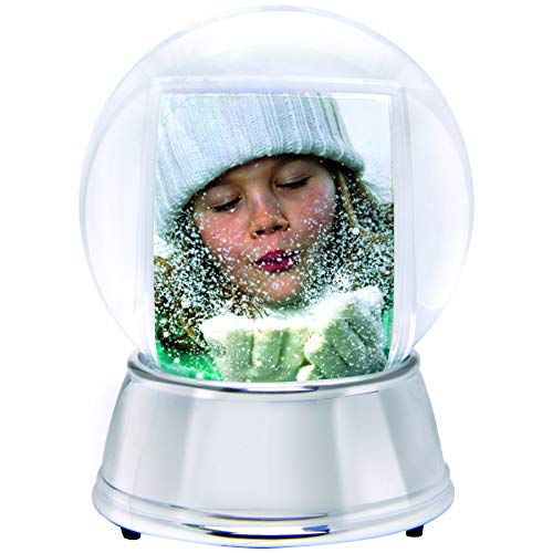 Neil Enterprises, Inc Neil Enterprises Inc. Large LED Light Up Photo Snow Globe w/Silver Base - Image 1