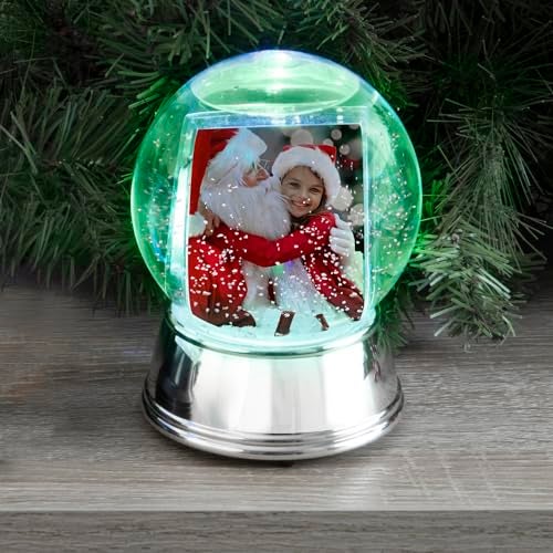 Neil Enterprises, Inc Neil Enterprises Inc. Large LED Light Up Photo Snow Globe w/Silver Base - Image 4