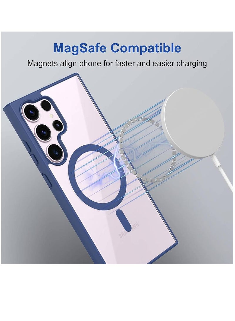 Olliwon Back Case Cover For Samsung Galaxy S23 Ultra 5G | Compatible For Samsung Galaxy S23 Ultra 5G Back Case Cover | Scratch-Resistant Back Case Cover | Blue - Image 4