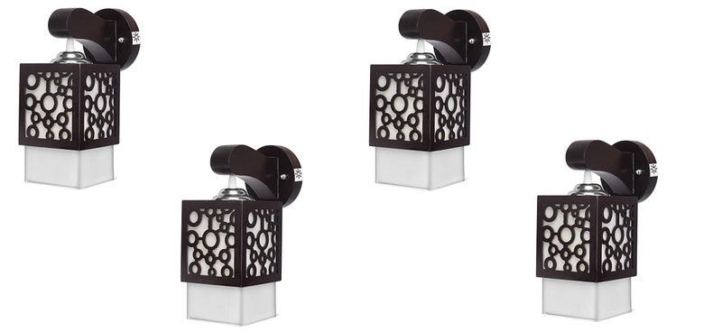WHITERAY Square Wall Light, (Brown) - Image 1