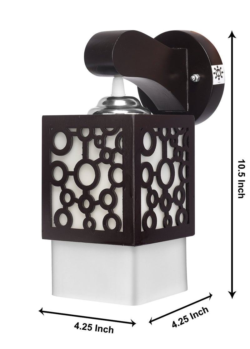 WHITERAY Square Wall Light, (Brown) - Image 5