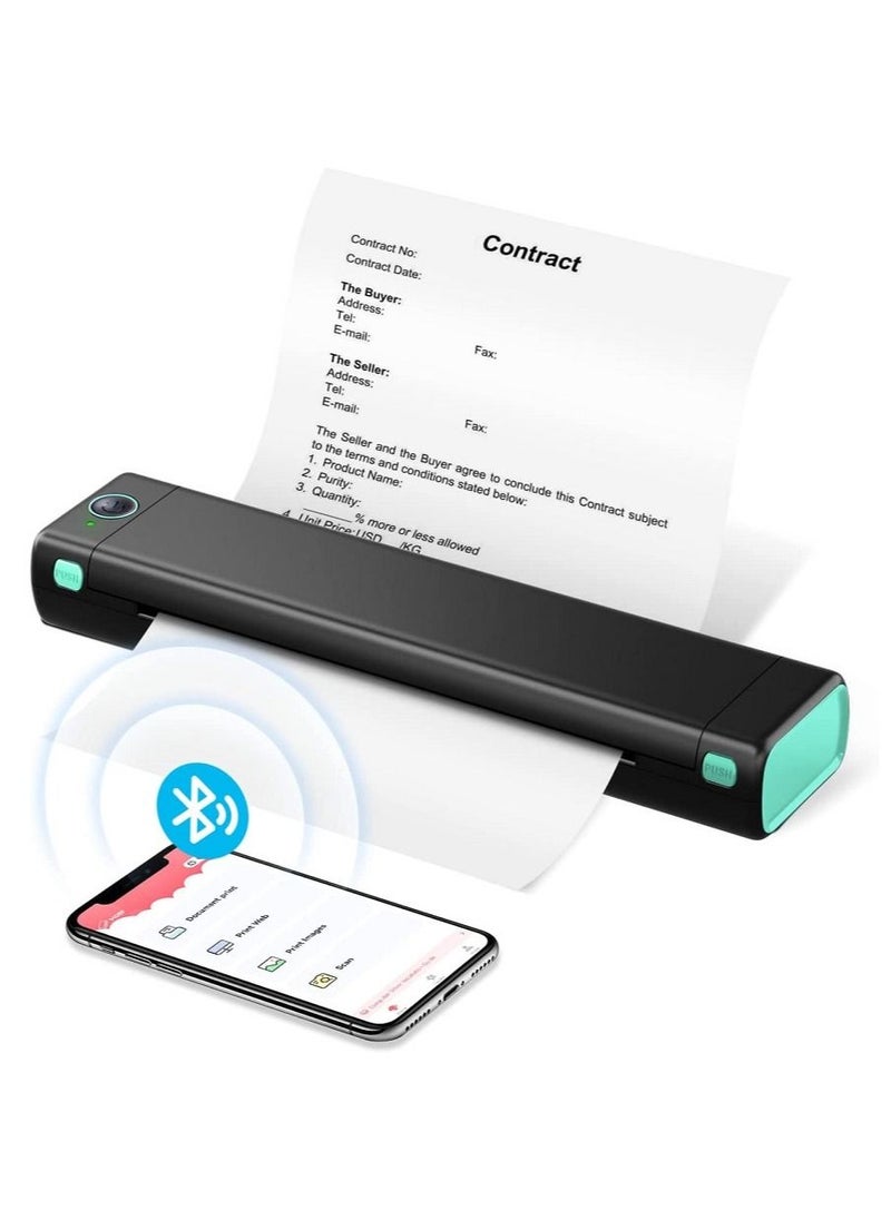 Generic - Portable Bluetooth Wireless M80F-A4 Thermal Mobile-Printer, Compact Inkless Printer for Travel, Support Phone & Laptop, Small Printers for Home Use Vehicles Office School Stencils - Image 1