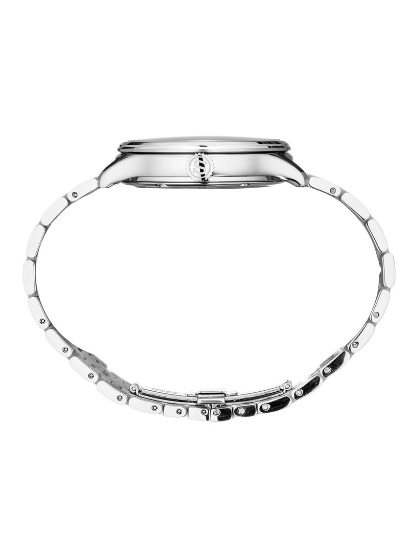 سيكو بريساژ كوكتيل تايم أوتوماتيك، بقرص أخضر، وسوار من الستانلس ستيل، ساعة رجالية، موديل SRPE15 - Image 2