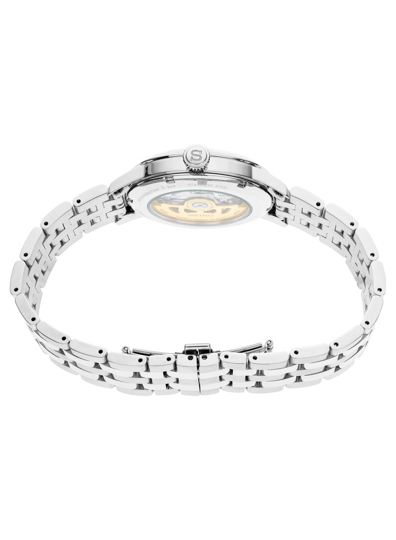 سيكو بريساژ كوكتيل تايم أوتوماتيك، بقرص أخضر، وسوار من الستانلس ستيل، ساعة رجالية، موديل SRPE15 - Image 3