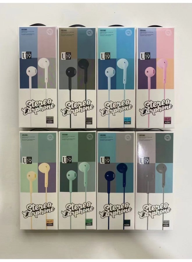 L29D21 Wire-controlled Headset With Microphone In-ear Can Be Equipped With Packaging Box-Color:Black