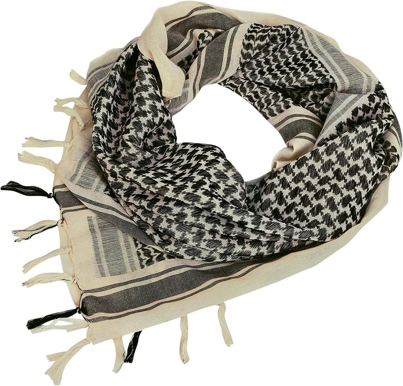 Aonal Store Military Shemagh Tactical Desert Scarf, 100% Cotton Keffiyeh Neck Head Scarf Wrap for Men Women - Image 3
