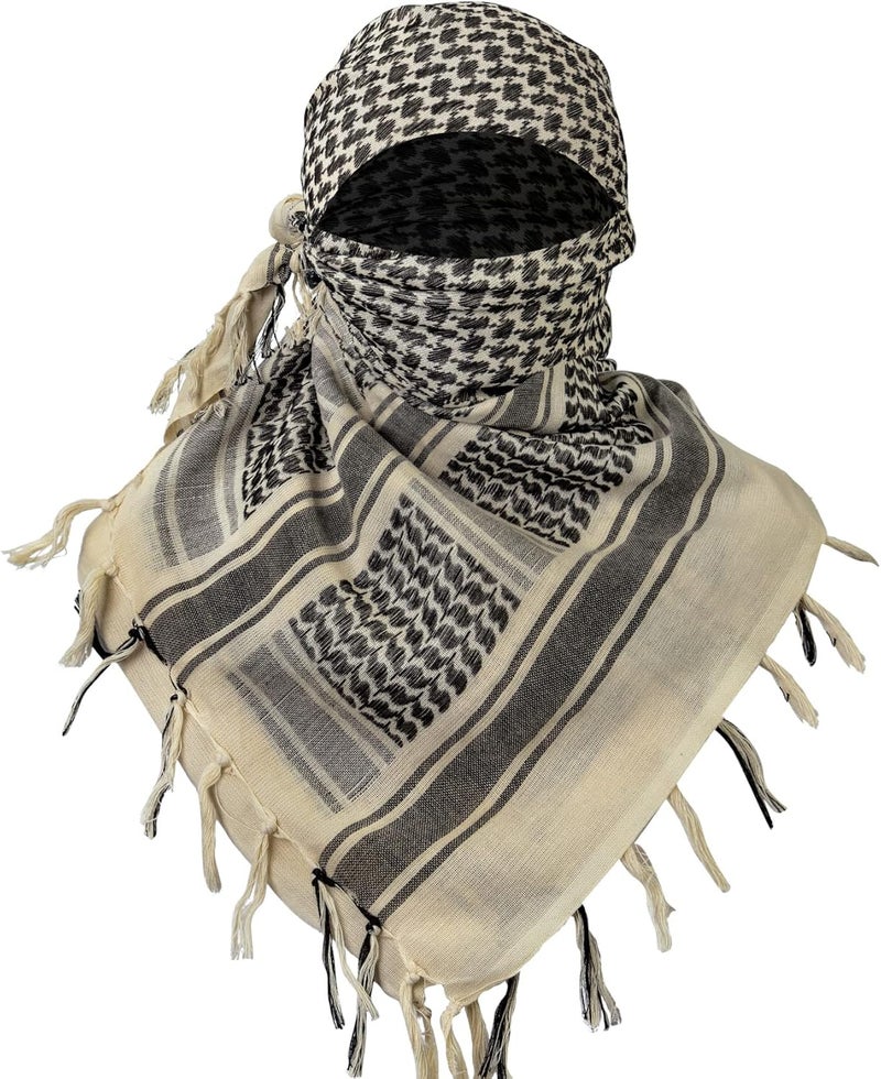 Aonal Store Military Shemagh Tactical Desert Scarf, 100% Cotton Keffiyeh Neck Head Scarf Wrap for Men Women - Image 2
