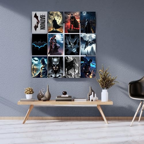 Posters Inc Set of 12 Batman Posters for Wall, Wallart Item for Home, Home Decoration Items for Living Room, Aesthetic Wall Stickers for Bedroom, Birthday Gift for Men, 300 GSM A4 Size Paper - Image 3