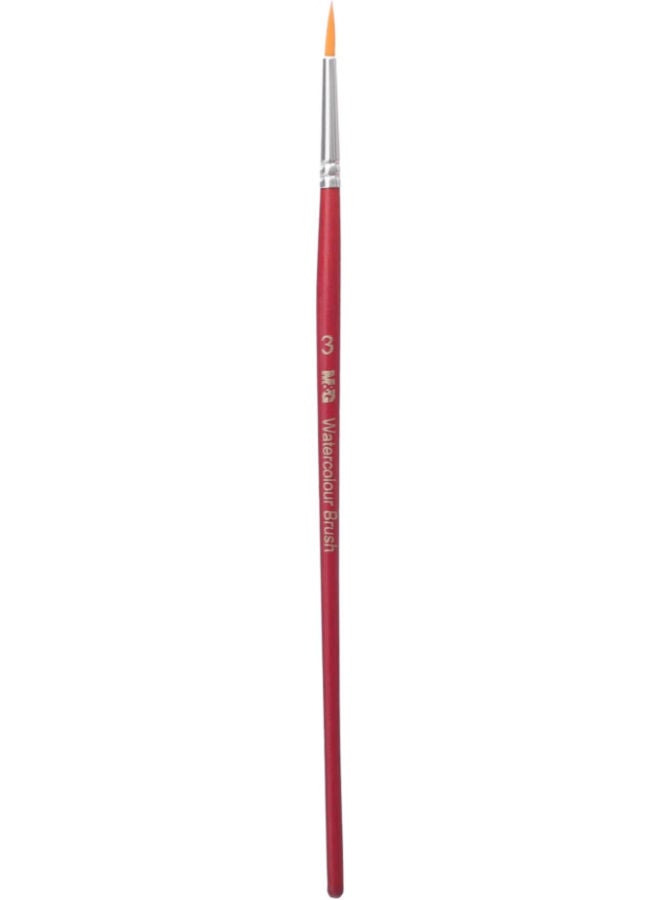 M&G Watercolor Round Brush, Smooth Art Painting, Synthetic Bristles, No. 3 - Image 1