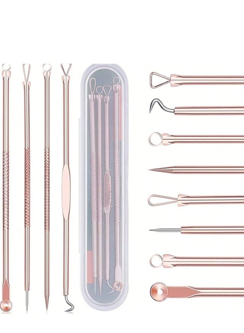 4 Pcs Blackhead & Pimple Remover Tools – Facial Pore Cleansing & Skincare Kit