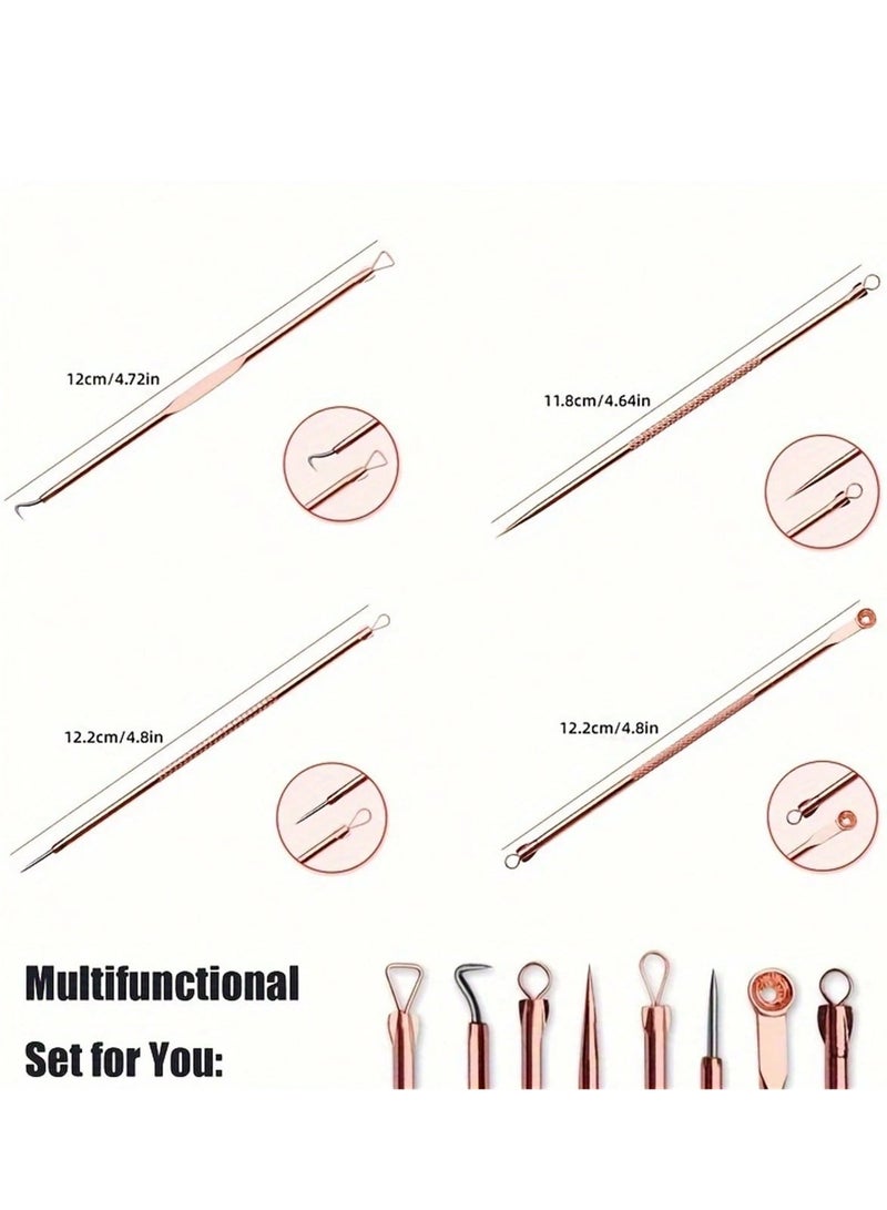 Shein 4 Pcs Blackhead & Pimple Remover Tools – Facial Pore Cleansing & Skincare Kit - Image 3